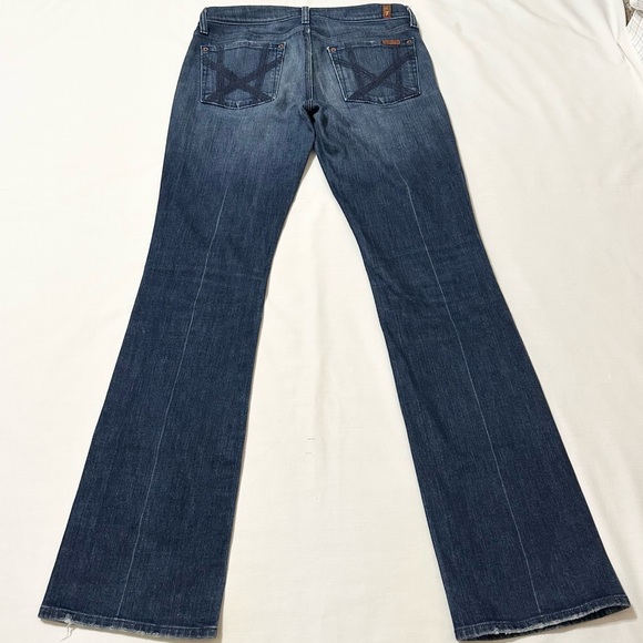 7 For All Mankind Women’s Mia Lowrise Bootcut Stretch Blue Denim Jeans - 29 - Picture 9 of 16